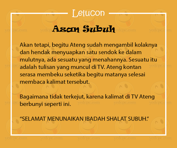 Lelucon Puasa - Azan Subuh