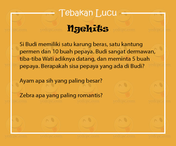 Tebakan Lucu  Ngakak  Cerita  Lucu  Komik Lucu  dan Humor 