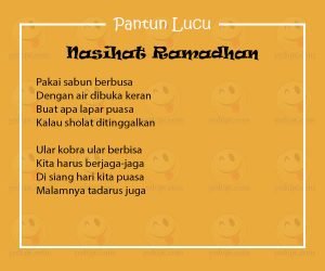 Pantun Lucu Di Bulan Ramadhan 1