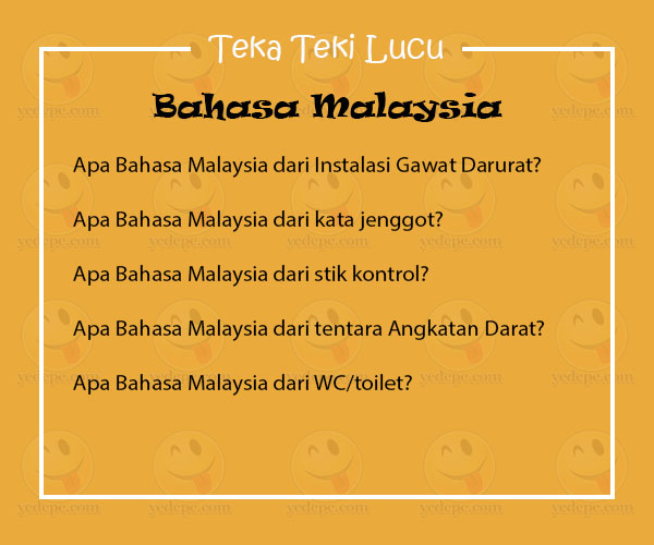 Teka Teki Lucu Bahasa Malaysia Cerita Lucu, Komik Lucu