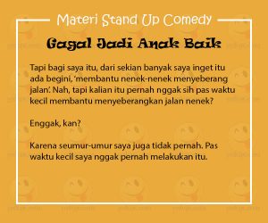 Materi Stand Up Comedy Arie Kriting